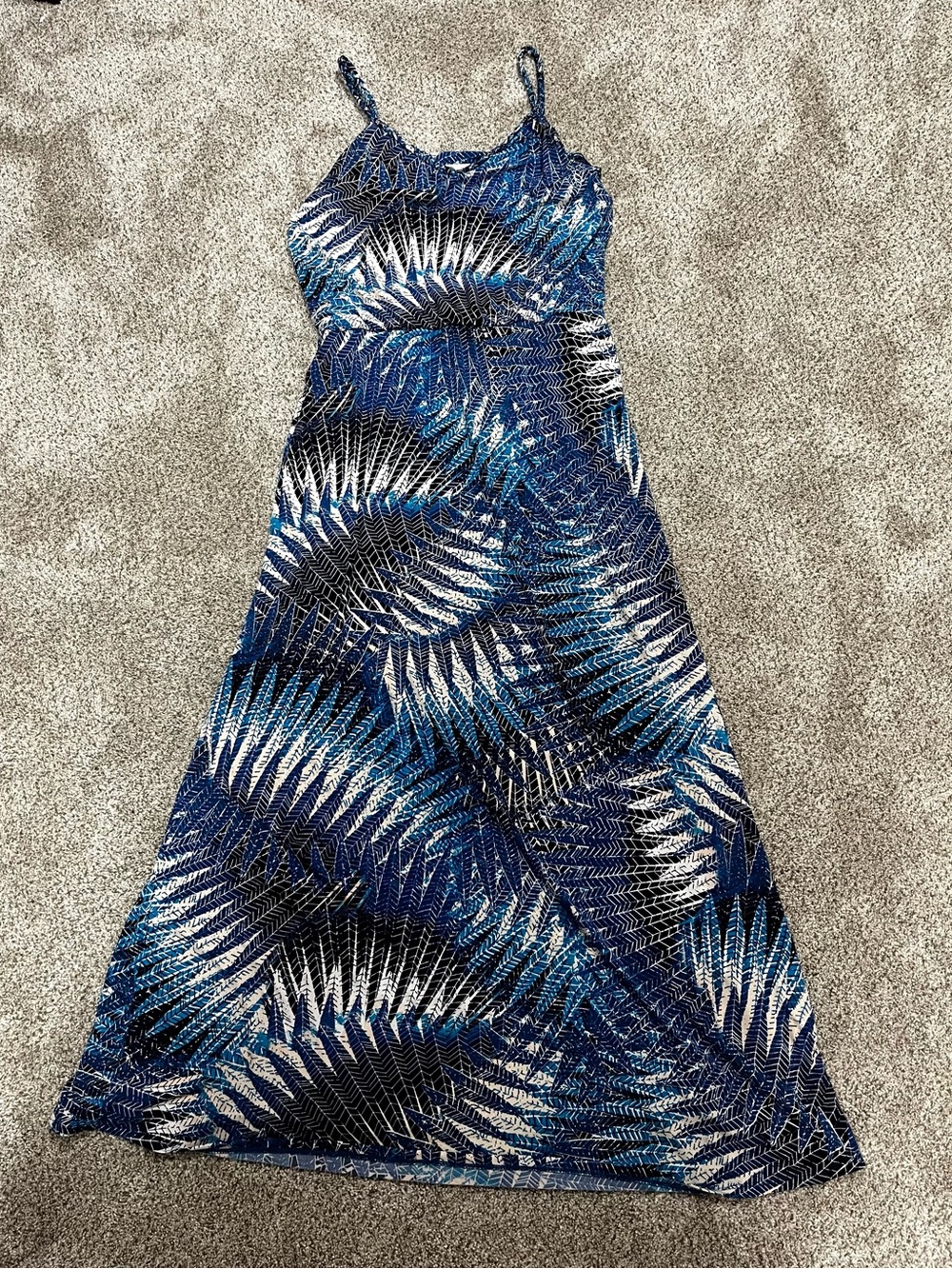 London Times Blue & White Lined Neck Detail - Picture 2 of 7